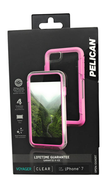 Pelican Voyager iPhone 7 Case (Clear/Pink)