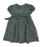 Edgehill Collection Floral Printed Smocked Dress for Girls – Multi Colors